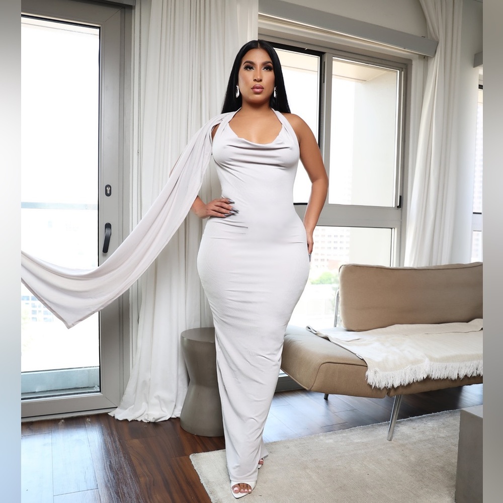 Grey dazzling Dress